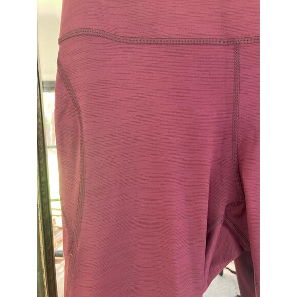Outdoor Voices Leggings Size XL MoveFree 7/8 ~ Tech Sweat ~ Purple & Pristine! - Picture 2 of 5